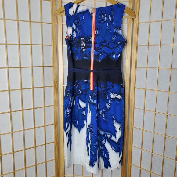 Tahari Blue and White Dress - Picture 3 of 6